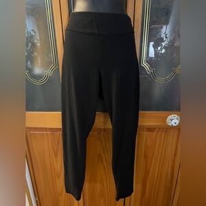 Time & Tru Black Yoga Pants Leggings | Women’s XL | Stretch Cotton | High Rise